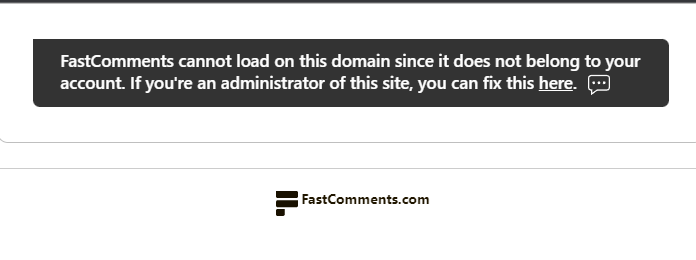 Domain Configuration Missing